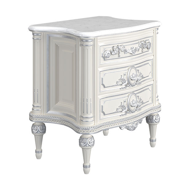 MI2001 Night Table Marble Top